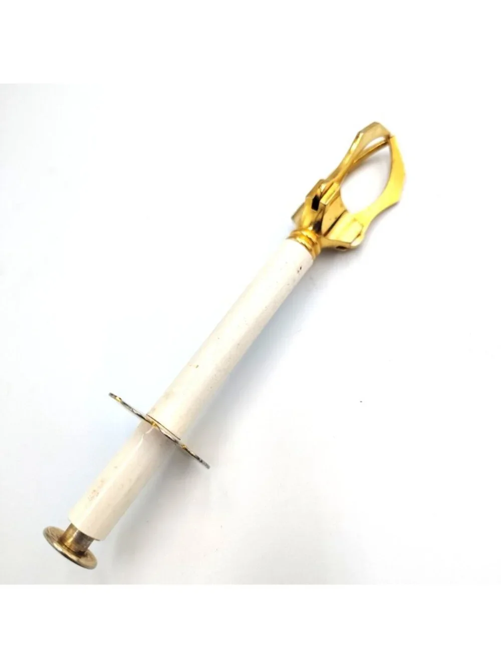 Vintage Mechanical Olive Pickle Server Gold Tone Claw Hors d'Oeuvre Grabber MCM